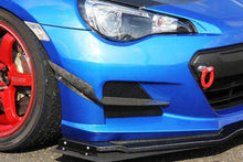 Load image into Gallery viewer, 2012-2016 Subaru BRZ CB Style Carbon Fiber Front Bumper Canard &amp; Foglight Cover - Carbonado