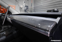 Load image into Gallery viewer, 2020-2023 Tesla Model 3/Y OEM Style Autoclave Carbon Fiber Dashboard Trim Interior Replacement - Carbonado Aero