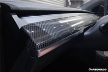 Load image into Gallery viewer, 2020-2023 Tesla Model 3/Y OEM Style Autoclave Carbon Fiber Dashboard Trim Interior Replacement - Carbonado Aero