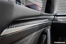 Load image into Gallery viewer, 2020-2023 Tesla Model 3/Y OEM Style Autoclave Carbon Fiber Door Trim Interior Replacement - Carbonado Aero