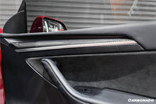 Load image into Gallery viewer, 2020-2023 Tesla Model 3/Y OEM Style Autoclave Carbon Fiber Door Trim Interior Replacement - Carbonado Aero