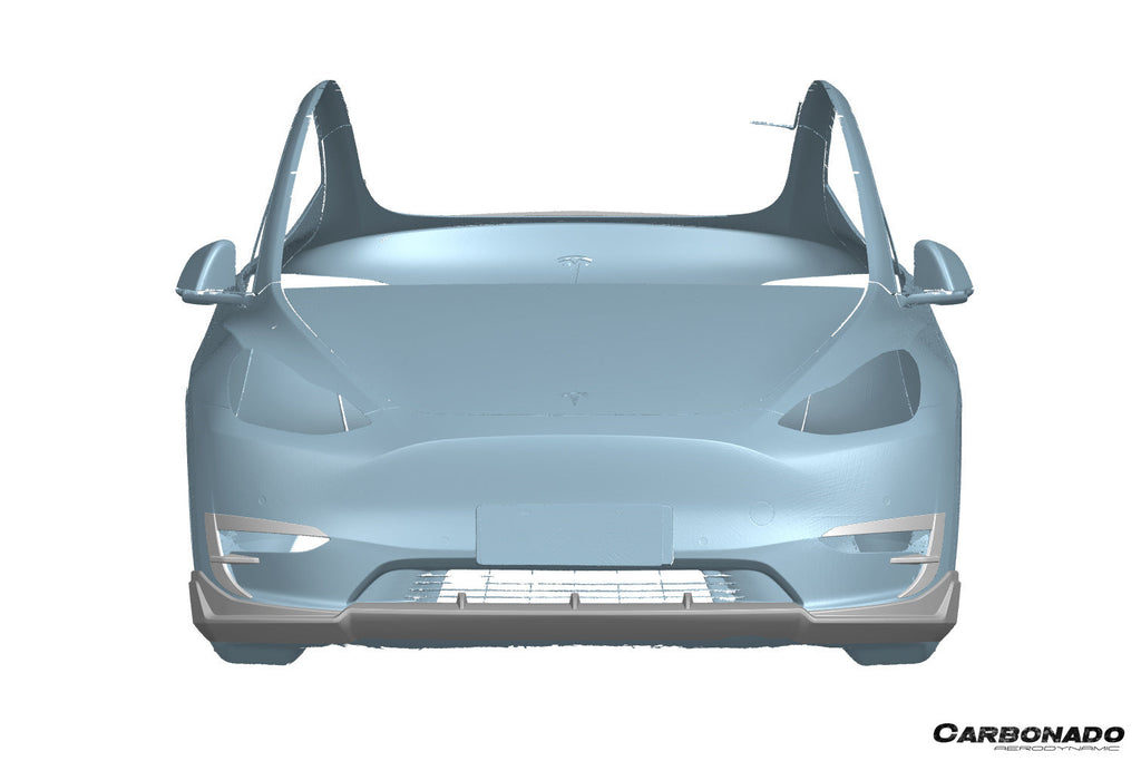 2020-2024 Tesla Model Y AD Style Dry Carbon Fiber Front Daytime Running Light Covers