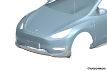 Load image into Gallery viewer, 2020-2024 Tesla Model Y AD Style Dry Carbon Fiber Front Lip