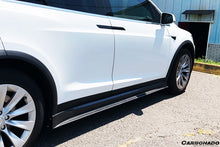 Load image into Gallery viewer, 2016-2021 Tesla Model X SUV RZS Style Carbon Fiber Side Skirts - Carbonado Aero
