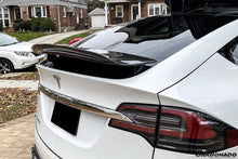 Load image into Gallery viewer, 2016-2021 Tesla Model X SUV RZS Style Carbon Fiber Trunk Spoiler - Carbonado Aero
