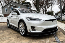 Load image into Gallery viewer, 2016-2021 Tesla Model X SUV RZS Style Carbon Fiber Front Lip - Carbonado Aero