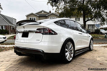 Load image into Gallery viewer, 2016-2018 Tesla Model X SUV RZS Style Carbon Fiber Rear Lip - Carbonado Aero