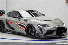 Load image into Gallery viewer, 2019-2023 Toyota GR Supra (J29/DB) A90 A91 OEM Style Carbon Fiber Door Panel Garnish Trim Replacement - Carbonado Aero