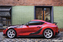 Load image into Gallery viewer, 2019-2023 Toyota GR Supra (J29/DB) A90 A91 OEM Style Carbon Fiber Door Panel Garnish Trim Replacement - Carbonado Aero