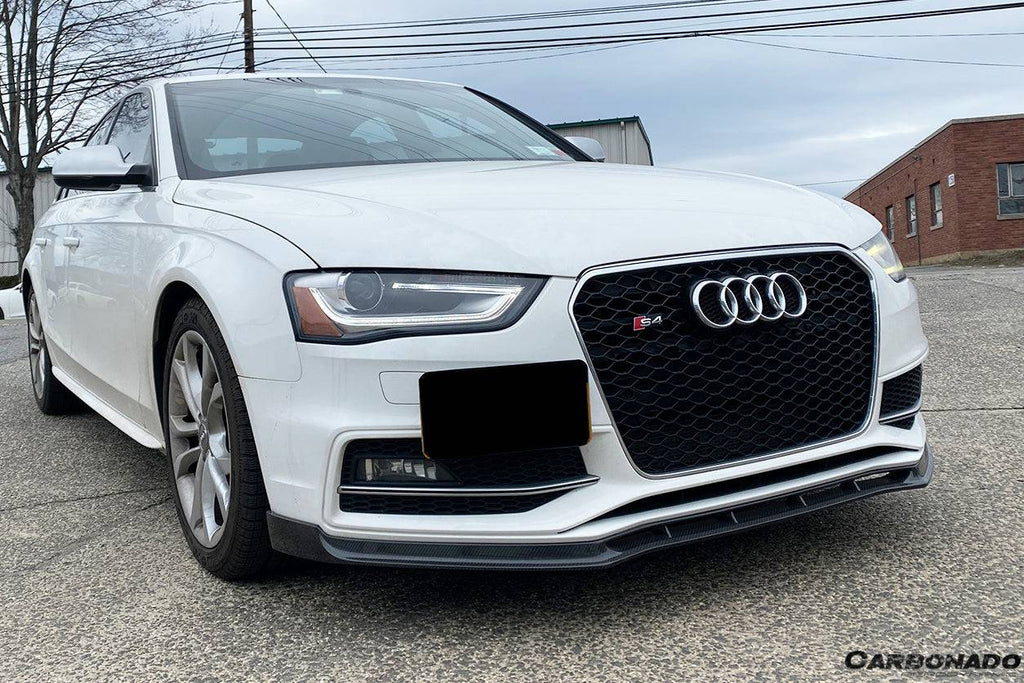 2013-2015 Audi S4/A4 Sport VRS Style Carbon Fiber Front Lip - Carbonado Aero
