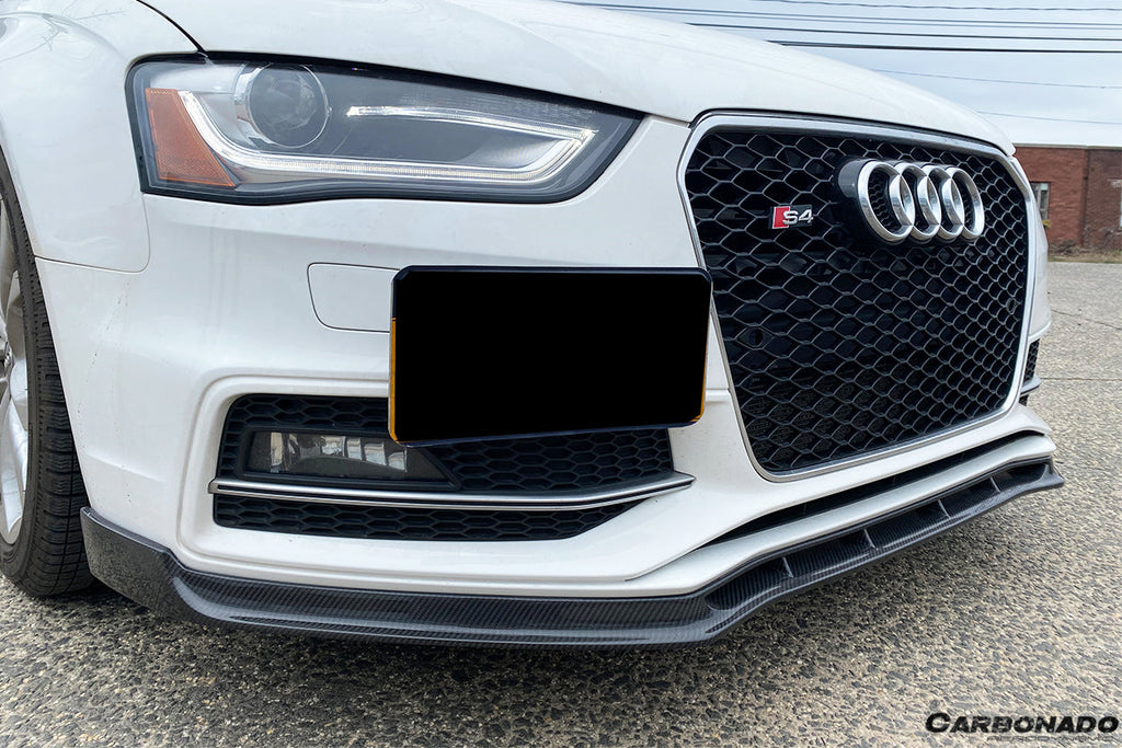2013-2015 Audi S4/A4 Sport VRS Style Carbon Fiber Front Lip - Carbonado Aero