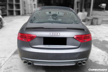 Load image into Gallery viewer, 2009-2015 Audi A5 Sline S5 Sedan RW Style Carbon Fiber Trunk Spoiler - Carbonado