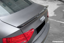 Load image into Gallery viewer, 2009-2015 Audi A5 Sline S5 Sedan RW Style Carbon Fiber Trunk Spoiler - Carbonado Aero