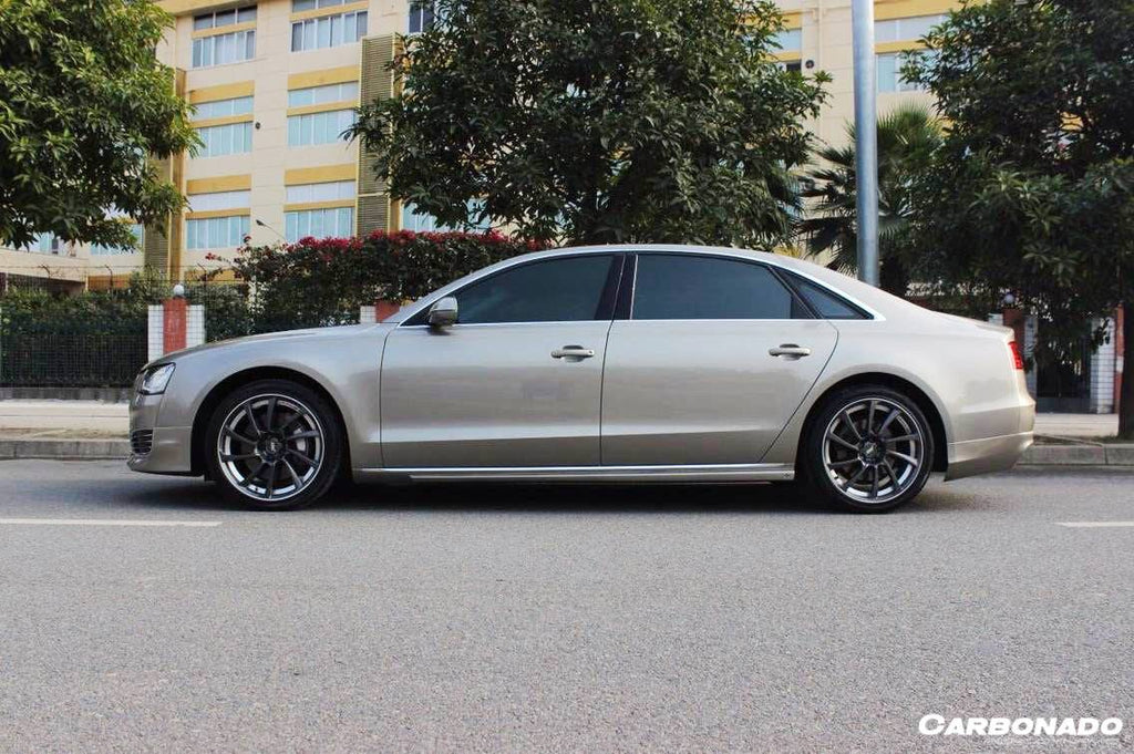 2010-2013 Audi A8 Ab Style Side Skirts - Carbonado