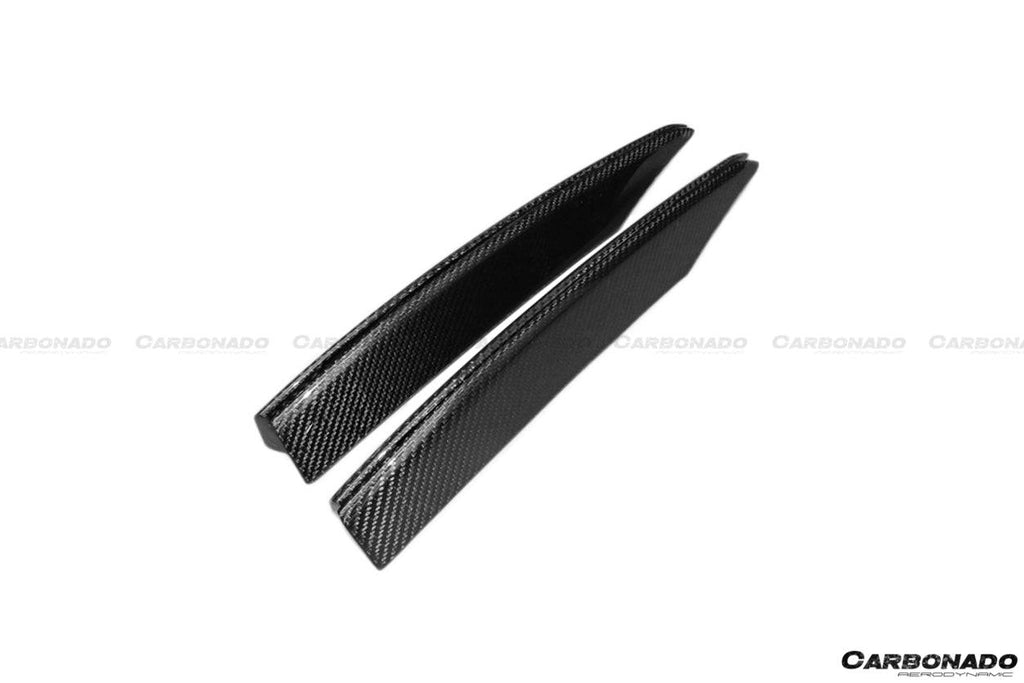 2009-2015 Audi R8 Coupe Spyder OE Style Carbon Fiber Rear Air Duct Splitter - Carbonado Aero