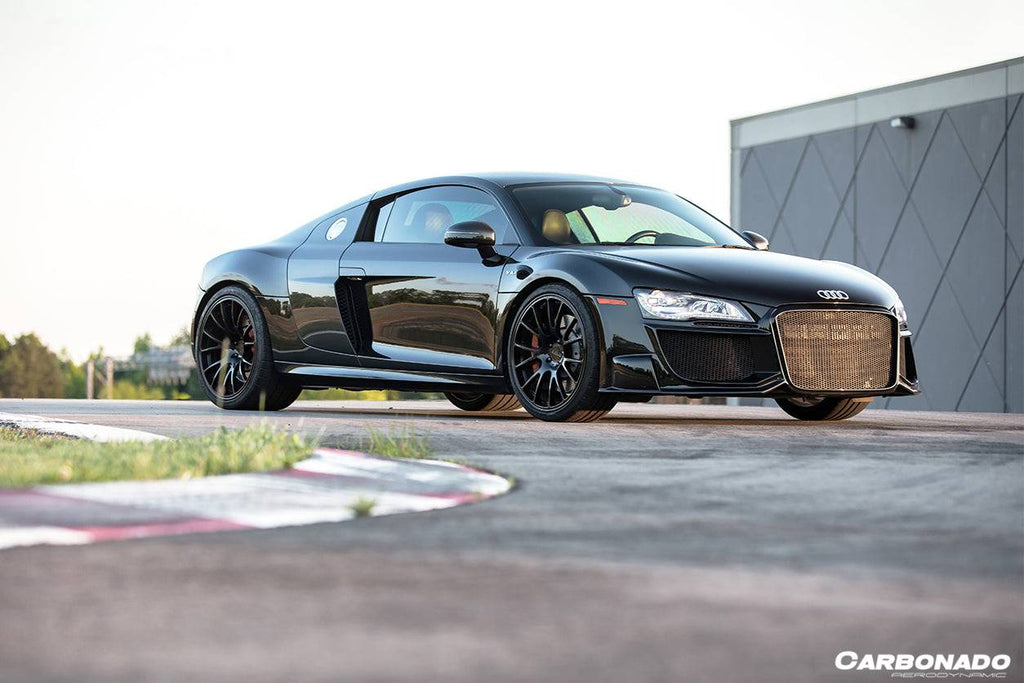 2009-2015 Audi R8 Coupe Spyder OE Style Carbon Fiber Side Blades - Carbonado Aero