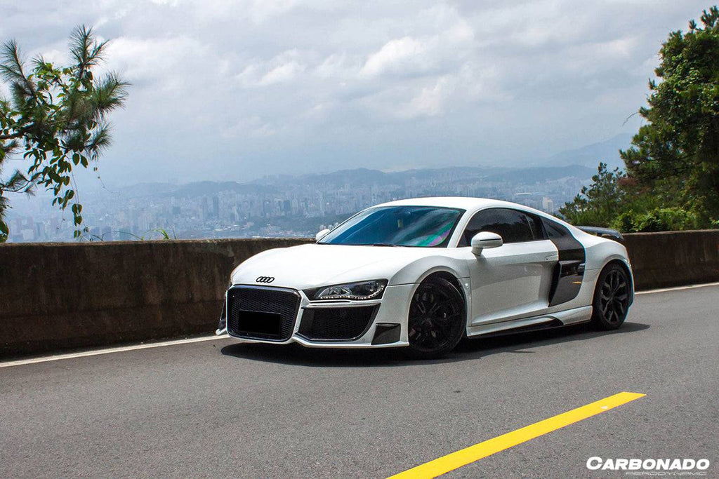2009-2015 Audi R8 Coupe Spyder OE Style Carbon Fiber Side Blades - Carbonado Aero