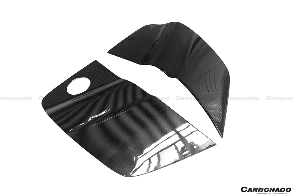 2009-2015 Audi R8 Coupe Spyder OE Style Carbon Fiber Side Blades - Carbonado Aero
