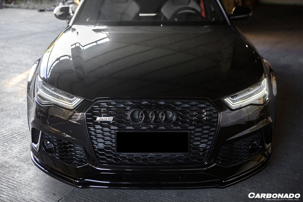 2013-2018 Audi RS6 Avant MN Style Carbon Fiber Front Lip - Carbonado Aero