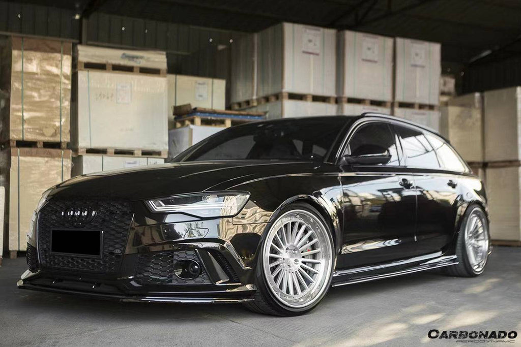 2013-2018 Audi RS6 Avant MN Style Carbon Fiber Front Lip - Carbonado Aero