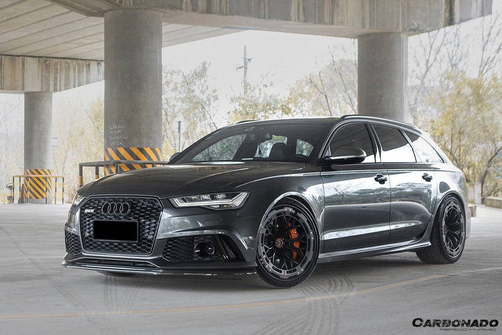 2013-2018 Audi RS6 Avant MN Style Carbon Fiber Front Lip - Carbonado Aero