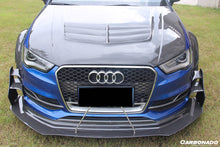 Load image into Gallery viewer, 2013-2016 Audi S3 A3 Sline Sedan BKSS Style Carbon Fiber Front Lip&amp;Front Lip Under Board - Carbonado Aero