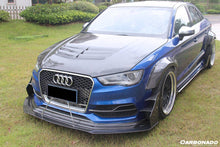 Load image into Gallery viewer, 2013-2016 Audi S3 A3 Sline Sedan BKSS Style Carbon Fiber Front Lip&amp;Front Lip Under Board - Carbonado Aero