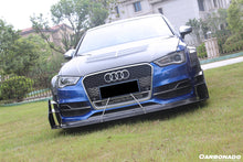 Load image into Gallery viewer, 2013-2016 Audi S3 A3 Sline Sedan BKSS Style Carbon Fiber Front Lip&amp;Front Lip Under Board - Carbonado Aero