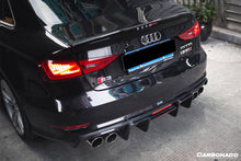 Load image into Gallery viewer, 2013-2016 Audi S3 A3 Sline Sedan BKSS Style Carbon Fiber Rear Lip Diffuser - Carbonado Aero