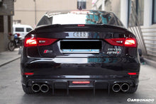 Load image into Gallery viewer, 2013-2016 Audi S3 A3 Sline Sedan BKSS Style Carbon Fiber Rear Lip Diffuser - Carbonado Aero