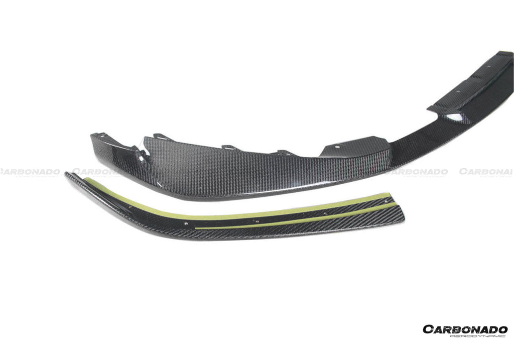 2021-2024 BMW M3 G80   G81 M4 G82   G83 D3 Style DRY Carbon Fiber Fornt Lip Splitter with Winglets