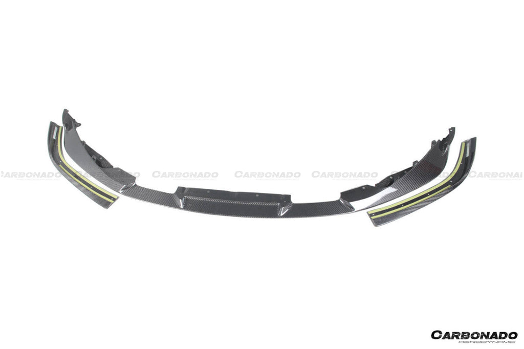 2021-2024 BMW M3 G80   G81 M4 G82   G83 D3 Style DRY Carbon Fiber Fornt Lip Splitter with Winglets