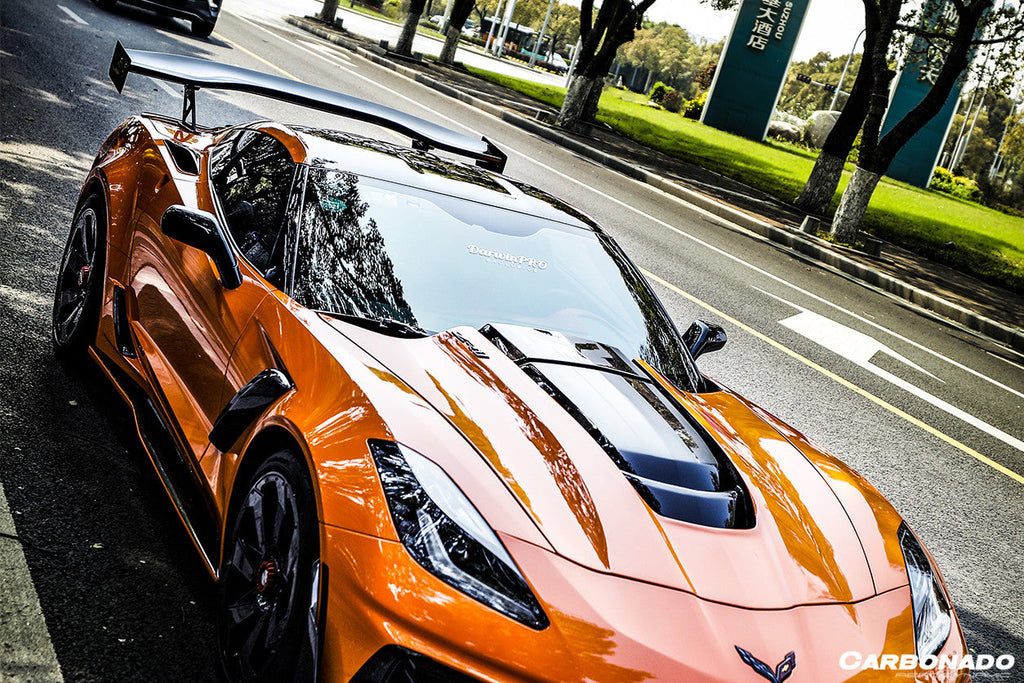 2013-2019 Corvette C7 Z51 Z06 Grandsport AR Style Carbon Fiber Trunk Wing Spoiler