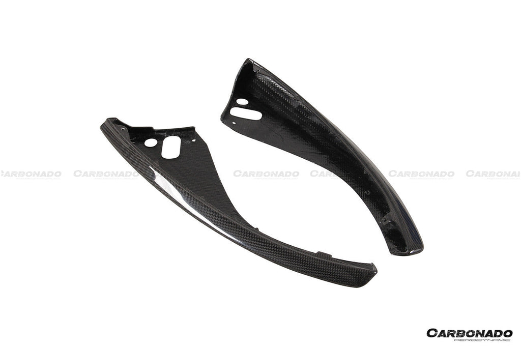 2017-2024 Ferrari 812 Superfast GTS OEM Style Dry Carbon Fiber Front Side Splitter - Carbonado