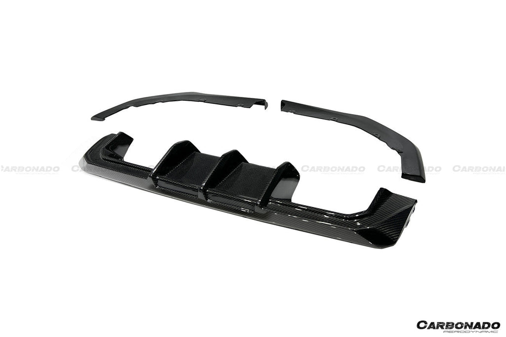 2021-2024 BMW M3 G80  G81 M4 G82   G83 MTN Style DRY Carbon Fiber Rear Diffuser Lip with Winglets