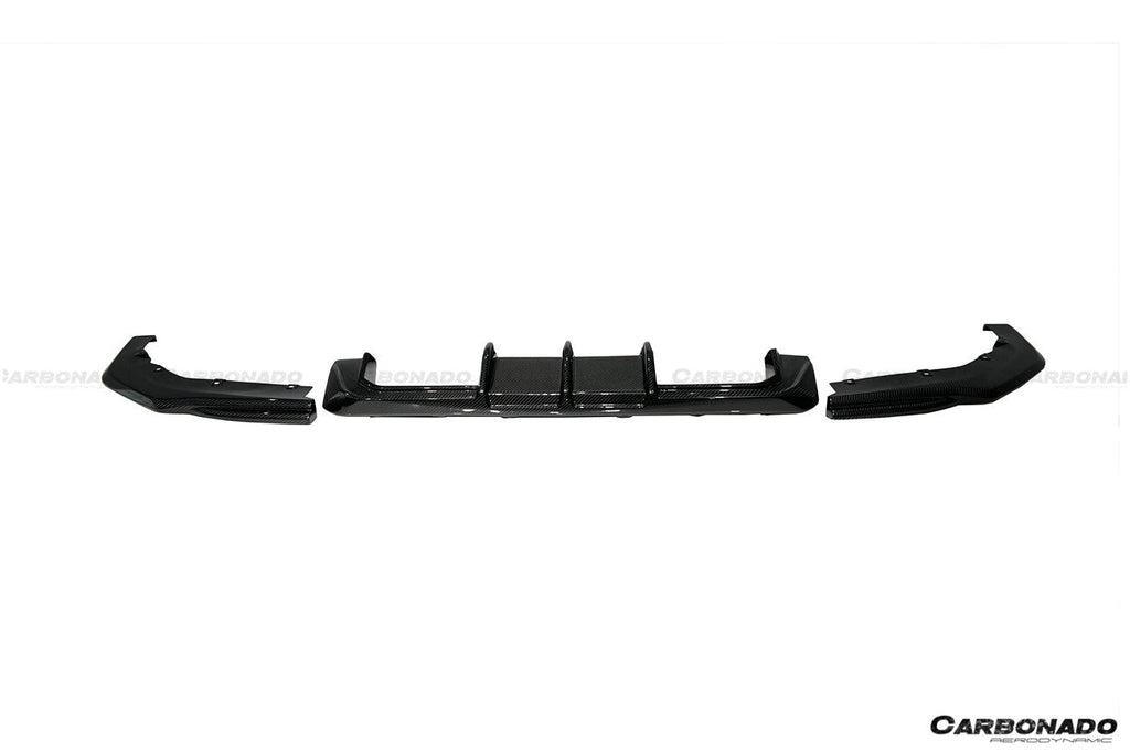 2021-2024 BMW M3 G80  G81 M4 G82   G83 MTN Style DRY Carbon Fiber Rear Diffuser Lip with Winglets