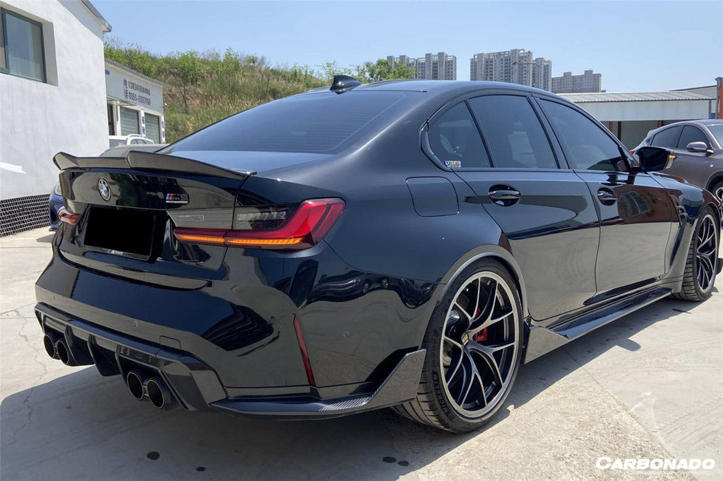 2021-2024 BMW M3 G80 MTN Style DRY Carbon Fiber Trunk Spoiler - Carbonado
