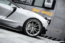 Load image into Gallery viewer, 2020-2023 McLaren GT WP Style DRY Carbon Fiber Rear Bumper Side Canards - Carbonado Aero