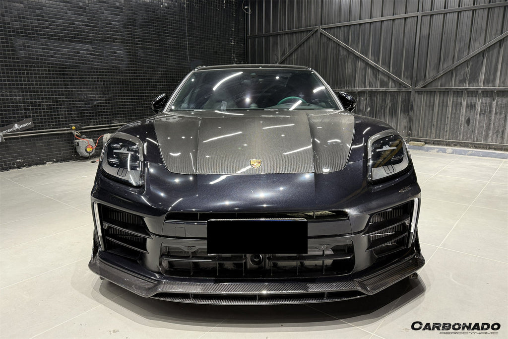 2024-2025 Porsche Panamera 976 ODV1 Style Dry Carbon Fiber Front Lip