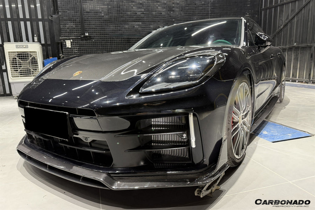 2024-2025 Porsche Panamera 976 OD Style Dry Carbon Fiber Headlight Eyelid Eyebrow Cover