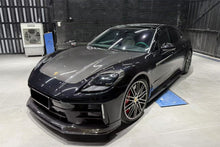 Load image into Gallery viewer, 2024-2025 Porsche Panamera 976 OD Style Dry Carbon Fiber Headlight Eyelid Eyebrow Cover - Carbonado