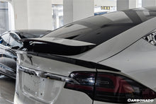 Load image into Gallery viewer, 2016-2025 Tesla Model X SUV BS Style Carbon Fiber Trunk Spoiler