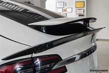 Load image into Gallery viewer, 2016-2025 Tesla Model X SUV BS Style Carbon Fiber Trunk Spoiler
