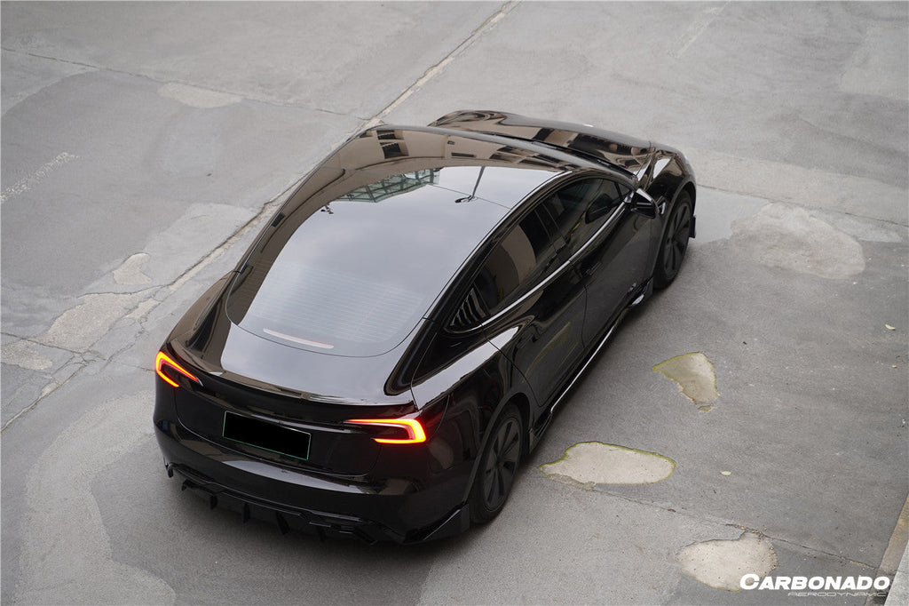2024-UP Tesla Model 3 Highland RWD & AWD Fast Style Carbon Fiber Pattern Look body kit