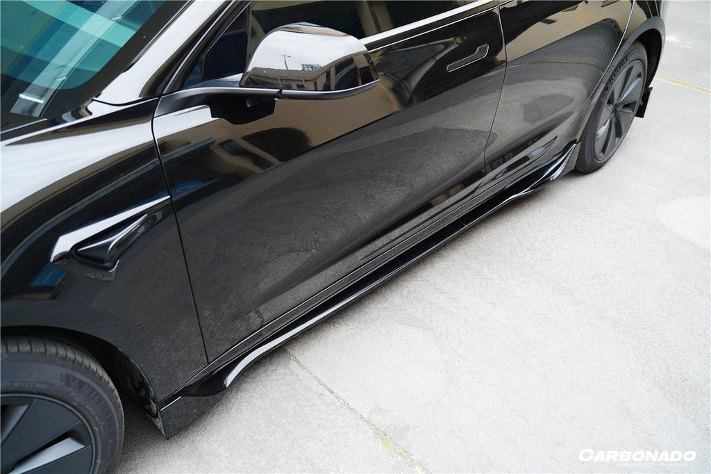2024-UP Tesla Model 3 Highland RWD & AWD Fast Style Carbon Fiber Pattern Look body kit