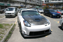 Load image into Gallery viewer, 2003-2005 Nissan 350Z VT Style Hood - Carbonado