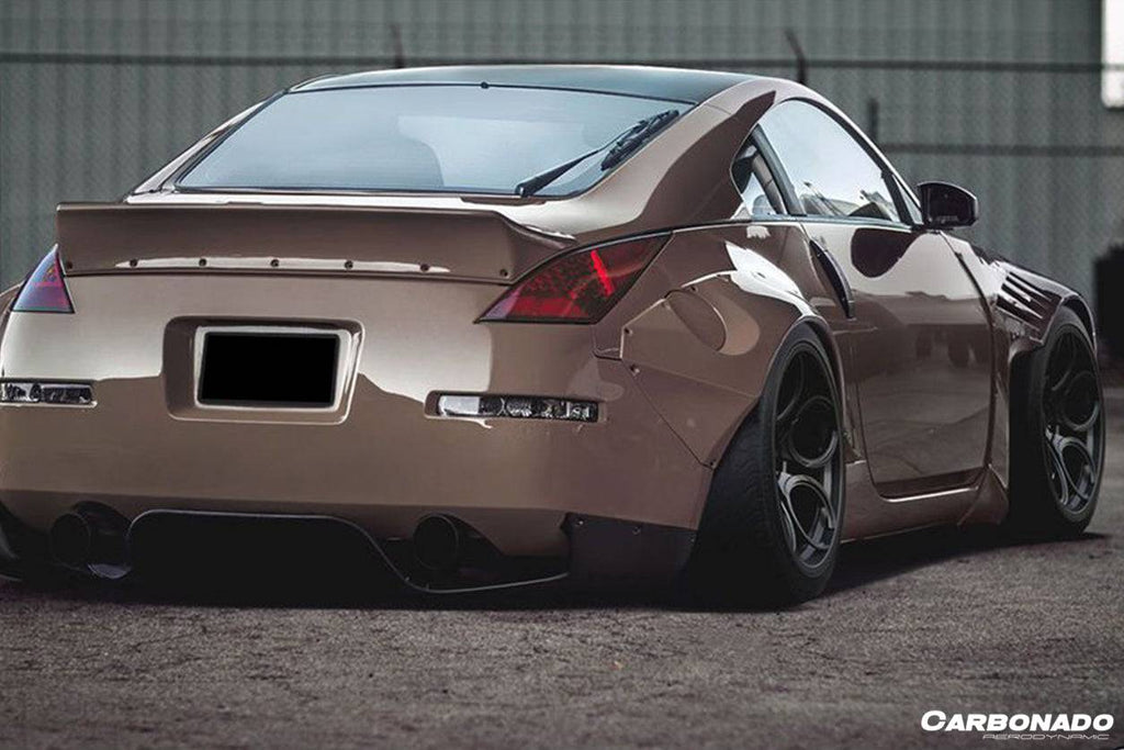 2003-2008 Nissan 350Z BRY Style Rear Diffuser - Carbonado