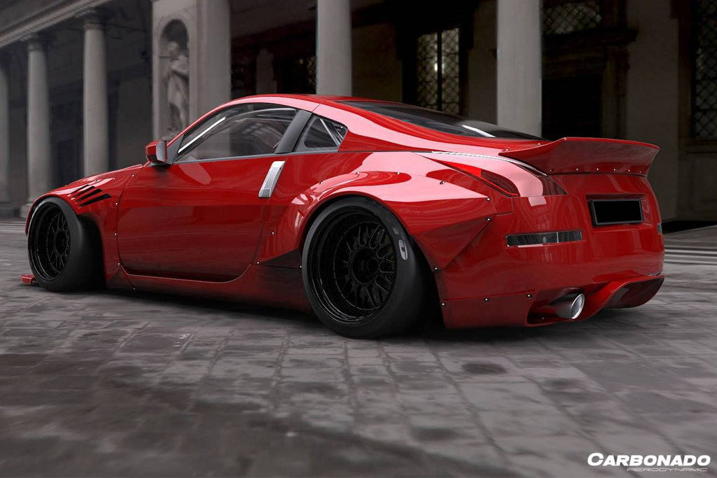 2003-2008 Nissan 350Z BRY Style Wide Fender Flare Set - Carbonado Aero