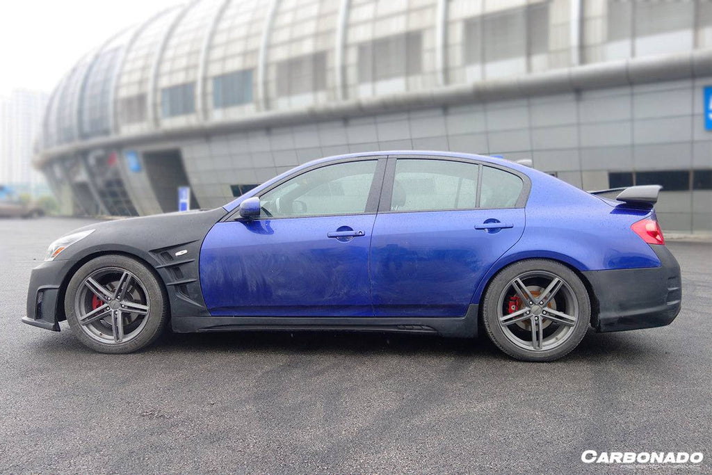 2007-2013 Infiniti G25/G35/G37 Sedan ELT Style Side Skirts - Carbonado