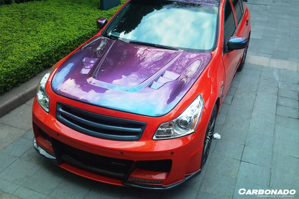 2007-2009 Infiniti G35/G37 Sedan BS Style Hood - Carbonado